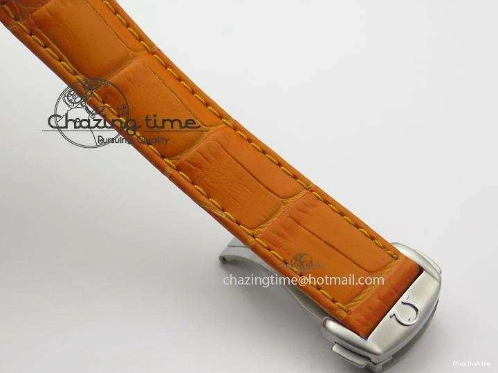 0108 Reliable Planet Ocean Professional SS V6F 37mm Ladies Orange Bezel On Orange Leather Strap A 8255